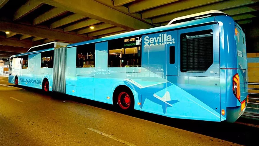 arriving at seville airport